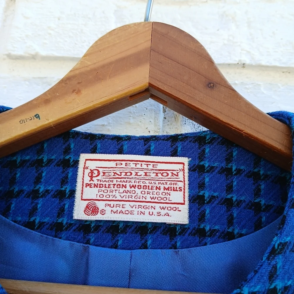 Vintage Pendleton Tweed Wool Crop Blazer